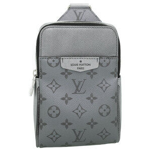 Louis Vuitton Taiga Black Leather Rama Outdoor Sling Bag Body